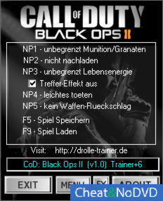 Call of Duty: Black Ops 2  +6 v1.0 {dR.oLLe}