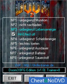 Doom 3 BFG Edition  +8 v1.0 {dR.oLLe}