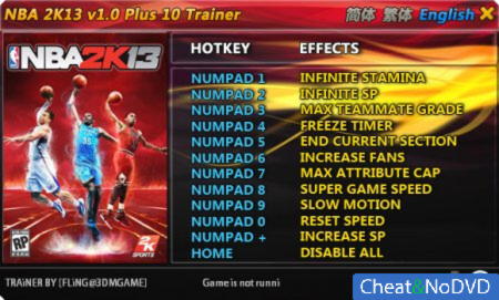 NBA 2K13  +10 v1.0 {FLiNG}