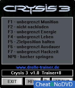 Crysis 3  +8 v1.0 {dR.oLLe}