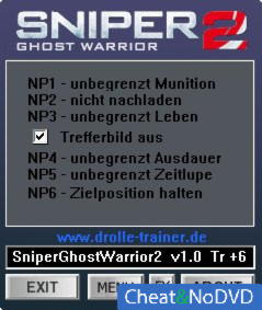 Sniper: Ghost Warrior 2  +6 v1.0 {dR.oLLe}