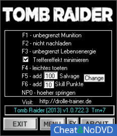 Tomb Raider  +7 v1.0.722.3 {dR.oLLe}