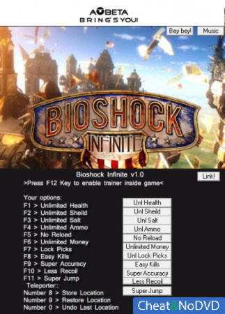 BioShock Infinite  +12 v1.0 {AOBETA}