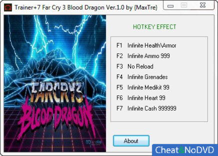 Far Cry 3 Blood Dragon  +7 v1.0 DX 9DX 11 {MaxTre}