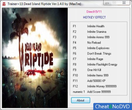 Dead Island: Riptide  +13 v1.4.0 {MaxTre}