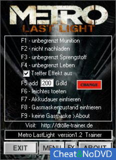 Metro: Last Light  +9 v1.0 / 1.0.0.2 {dR.oLLe}