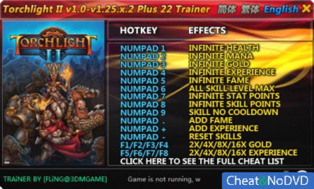 Torchlight 2  +22 v1.9.5.1 - 1.25.x.2 {FLiNG}