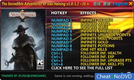 The Incredible Adventures of Van Helsing  +26 v1.0 Up2 {FLiNG}