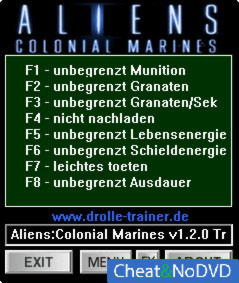 Aliens: Colonial Marines  +8 v1.0 - 1.2.0 {dR.oLLe}