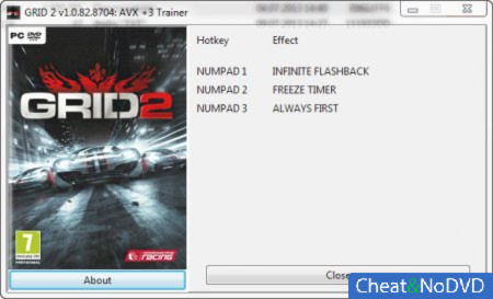 GRID 2  +3 v1.0.82.8704 AVX Version {GRIZZLY}