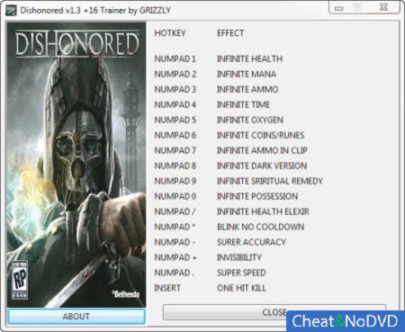 Dishonored  +16 v1.3 {GRIZZLY}