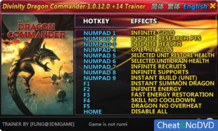 Divinity: Dragon Commander  +14 v1.0.12.0 {FLiNG}