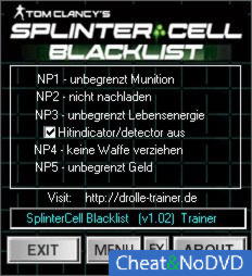 Tom Clancy's Splinter Cell: Blacklist  +5 v1.02 DX9/DX11 {dR.oLLe}