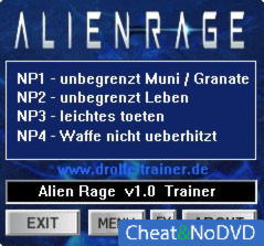 Alien Rage  +4 v1.0 {dR.oLLe}