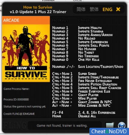 How to Survive  +22 v1.0 Up1 {FLiNG}