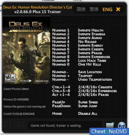 Deus Ex: Human Revolution Directors Cut  +15 v2.0.66.0 {FLiNG}