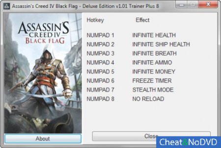 Assassin's Creed 4: Black Flag  +8 v1.01 {GRIZZLY}