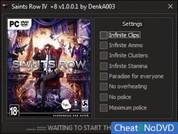 Saints Row 4  +8 v1.0.0.1 {DenkA003/GHL}