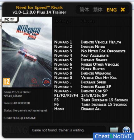 Need for Speed Rivals  +14 v1.2 {FLiNG}