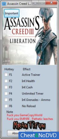 Assassin's Creed: Liberation HD  +6 v1.0 {MrAntiFun}