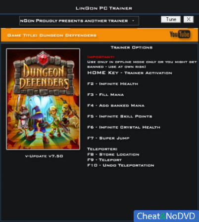 Dungeon Defenders  +8 v7.50 {LinGon}