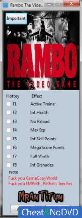 Rambo: The Video Game  +7 v1.0.2.0 {MrAntiFun}