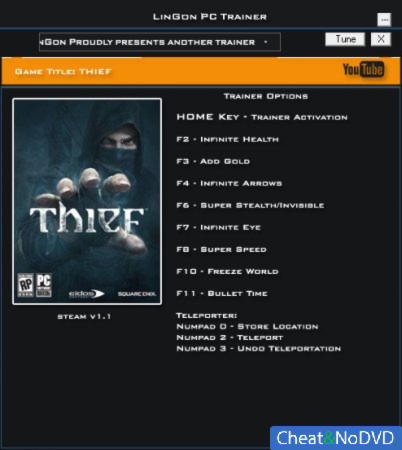 Thief  +10 v1.1 32 Bit {LinGon}