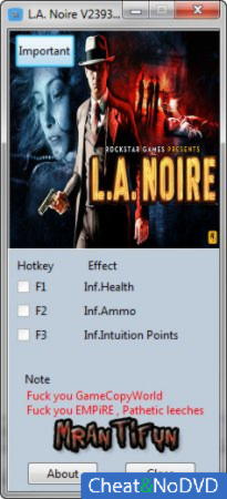 L.A. Noire  +3 v2393.1.0.0 {MrAntiFun}