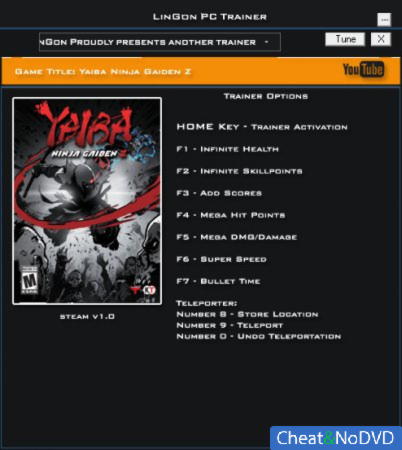 Yaiba Ninja Gaiden Z  +9 v1.0 {LinGon}