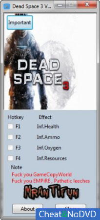 Dead Space 3  +4 v1.0.0.1 {MrAntiFun}