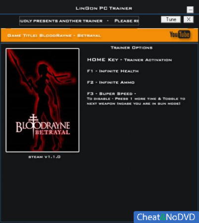 BloodRayne: Betrayal  +3 v1.1.0 {LinGon}