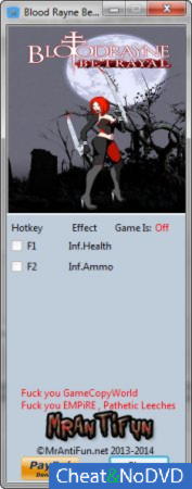 BloodRayne: Betrayal  +2 v1.0 {MrAntiFun}