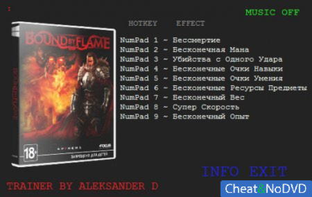 Bound by Flame  +9 v1.0 {ALEKSANDER D}