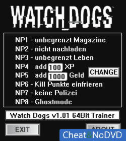 Watch Dogs  +8 v1.01 {dR.oLLe}