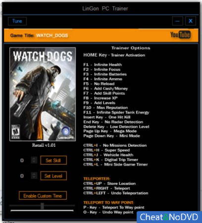 Watch Dogs  +26 v1.01 {LinGon}