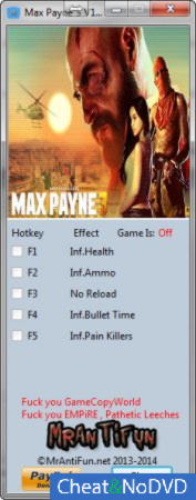 Max Payne 3  +5 v1.0.0.130 {MrAntiFun}