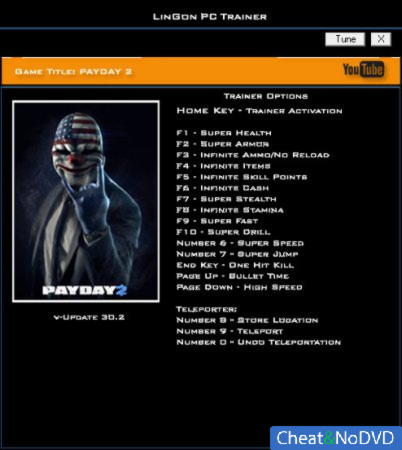 Payday 2  +17 Update 30.2 {LinGon}