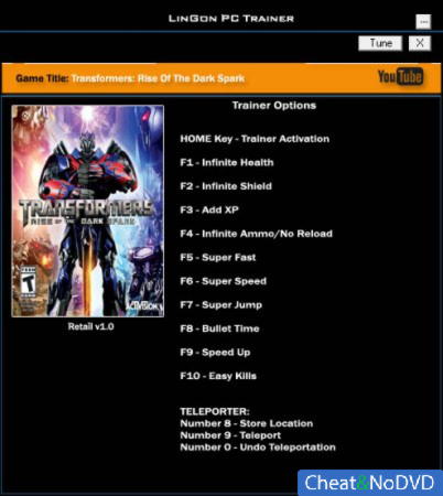 Transformers: Rise of the Dark Spark  +12 v1.0 {LinGon}