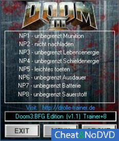 Doom 3: BFG Edition  +8 v1.1 {dR.oLLe}