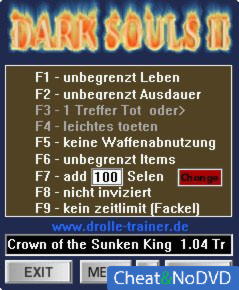 Dark Souls 2 Crown of the Sunken King  +9 v1.04 {dR.oLLe}