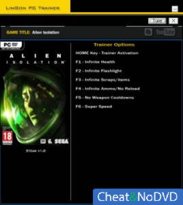 Alien: Isolation  Trainer +6 v1.0 {LinGon}