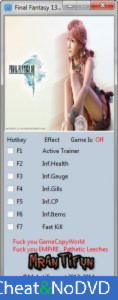 Final Fantasy 13  Trainer +6 v1.0 {MrAntiFun}