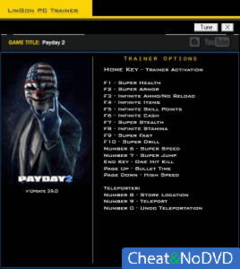 Payday 2  +17 Update 39.0 {LinGon}