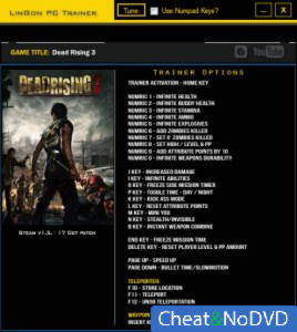 Dead Rising 3  Trainer +26 v1.5.0 {LinGon}