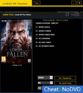 Lords of the Fallen  Trainer +6 v1.0 {LinGon}