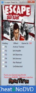 Escape Dead Island  Trainer +5 v1.0 {MrAntiFun}