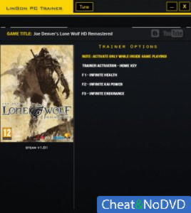 Joe Dever's Lone Wolf: HD Remastered  Trainer +3 v1.01 {LinGon}