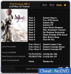 Final Fantasy 13-2  Trainer +15 v1.0 {FLiNG}