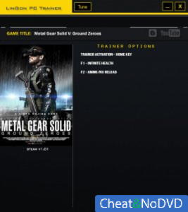 Metal Gear Solid 5: Ground Zeroes  Trainer +2 v1.0 {LinGon}