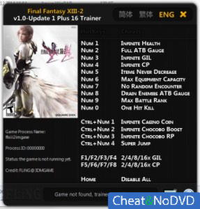 Final Fantasy 13-2  Trainer +16 Update 1 {FLiNG}